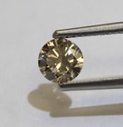 GIA certified .54ct VS2 S-T Light Brown loose round diamond champagne Natural — photo 2
