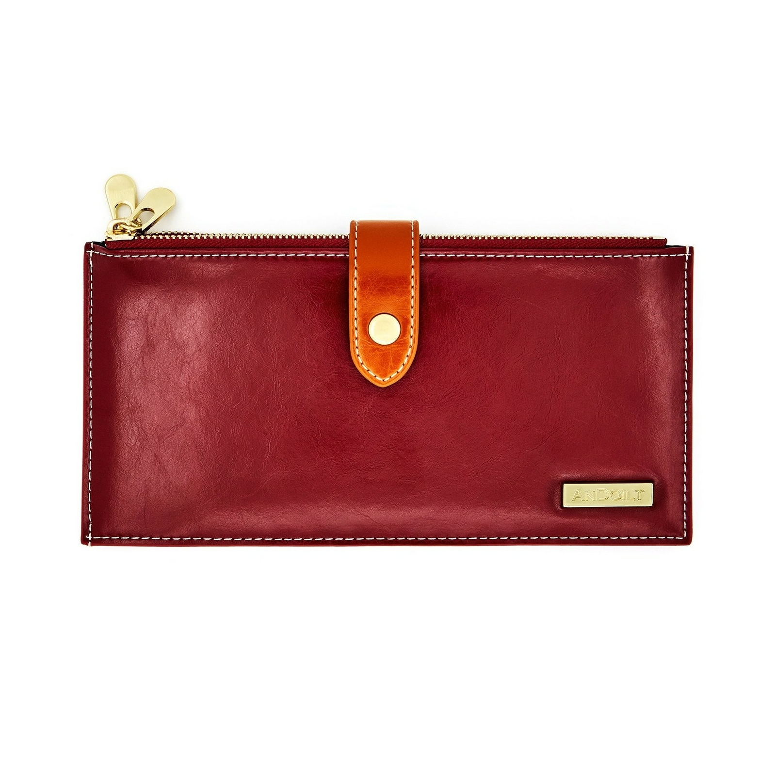 ANDOILT Women's Genuine Leather Wallet RFID Blocking Credit Card Holder