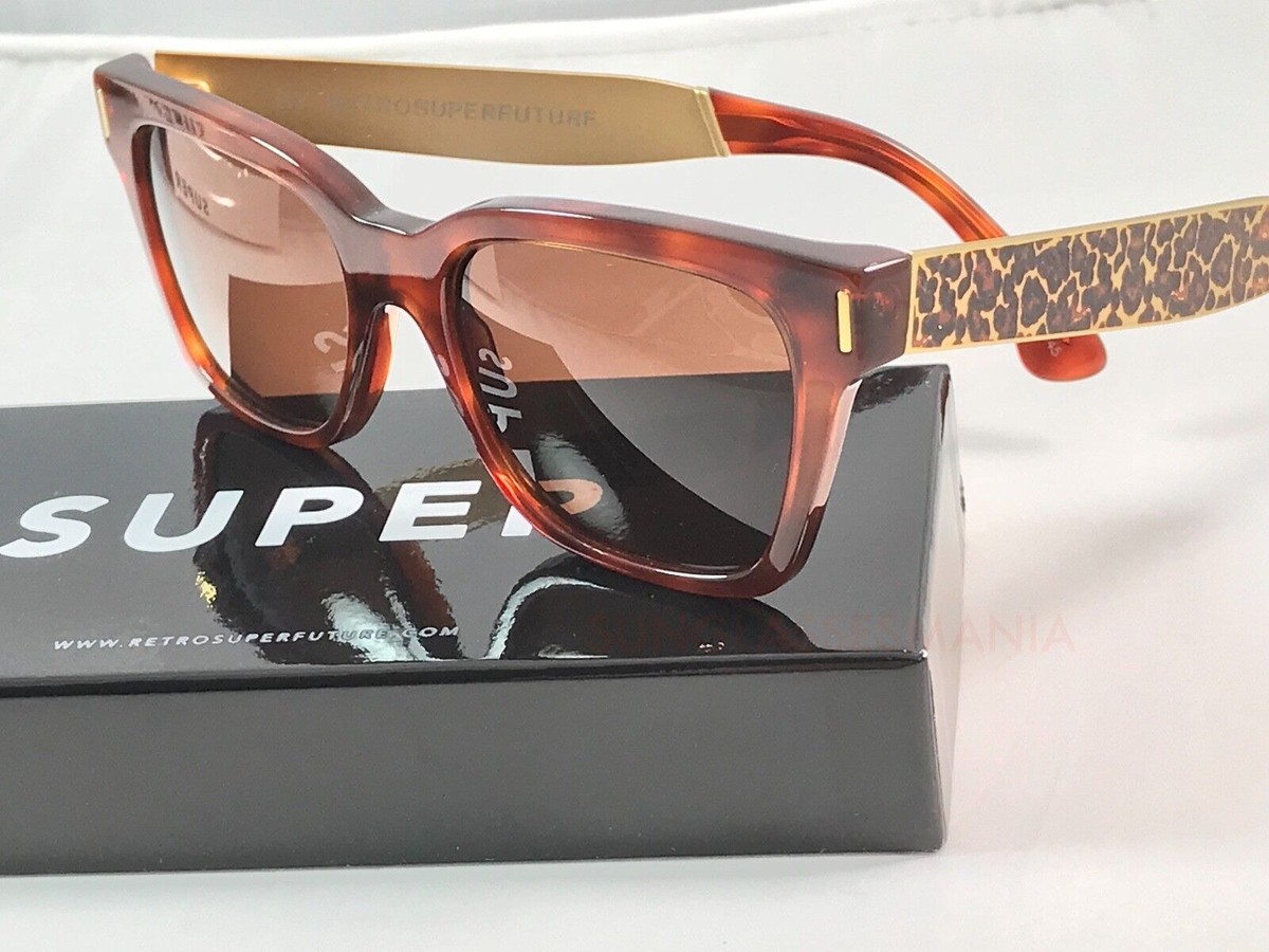 RetroSuperFuture America Francis Leopard Sunglasses SUPER