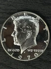 1970 S Proof Kennedy Half Dollar 40% Silver Cameo Rare Key Date Coin Imaged #N74