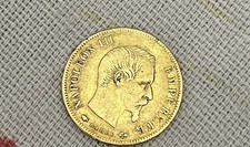Moneta IMPERO FRANCESE NAPOLEONE III 10 FRANCHI 1857 A MEZZO MARENGO ORO Gold