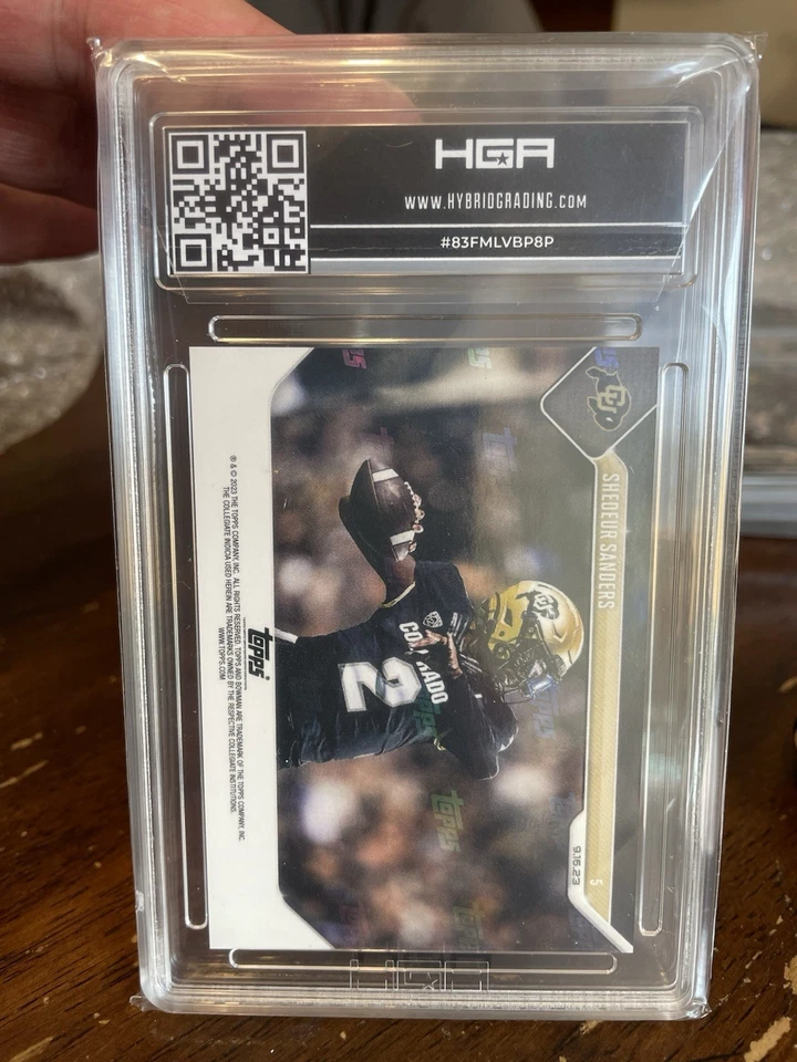 2023 Topps Now Bowman U Now SHEDEUR SANDERS HGA 10 Cleveland Browns ROOKIE QB - Image 3 of 3