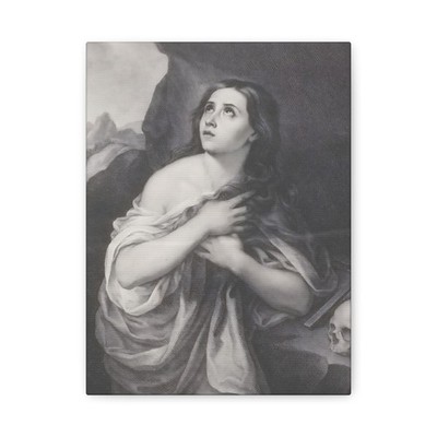 Murillo, Bartolomé Esteban - The penitent Magdalen - Canvas Wall Art