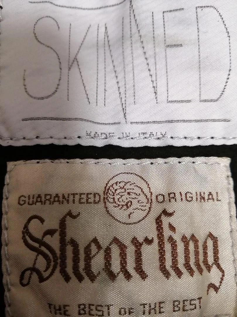 GUCCI Giacca italiana Real Mouton pelle di pecora nera