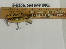 Vintage HANDMADE FISHING LURE TOPWATER FLORIDA MADE BY GEORGE SAMPLE GREAT COND