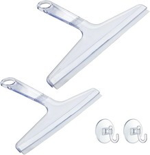New Talent 2 PCS Shower Squeegee Transparent, for Shower Glass, Shower Doors,