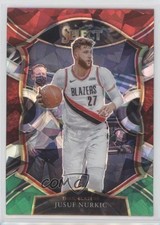 2020 Panini Select Concourse Red White Green Cracked Ice Prizm Jusuf Nurkic 0a3