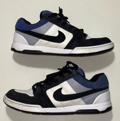Nike 6.0 Air Mogan Low 2009 White Team Royal Black Men s 10.5 311839-902