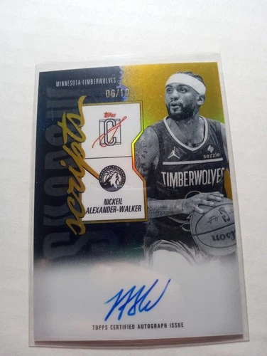 2025 Topps Signature Nickeil Alexander-Walker Base (RAW)