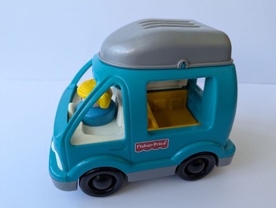 Vintage 1995 Fisher-Price Little People Camper Van Wohnmobil #2509 - mit Figur sehr guter Zustand