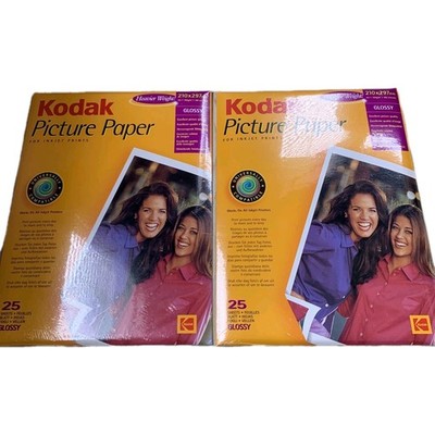 Kodak Bilderpapier 25 Blatt glänzend 190g/m² 210 x 297mm neu versiegelt x 2