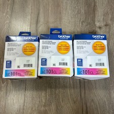 Lot of 3 Brother LC101CL Magenta Cyan And Yellow 3 Color Ink Cartridges 05/2027
