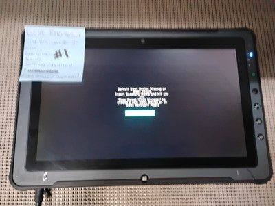 GETAC F110 INTEL CORE I5 7TH GEN 8GB RAM NO HD/BATTERY OR POWER CORD PARTS ONLY