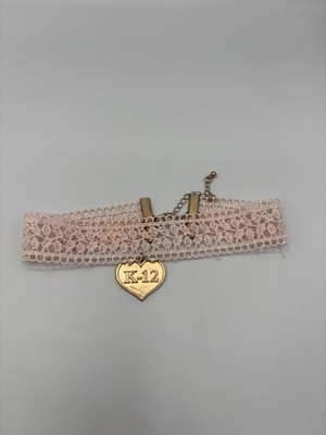 Melanie Martinez K-12 Pink Lace Heart Choker/Necklace Hot Topic