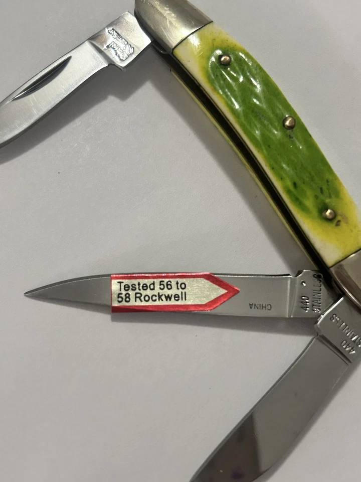 Cuchillo trampero de huesos verdes Steel Warrior con hojas de acero inoxidable Foto 3 de 4