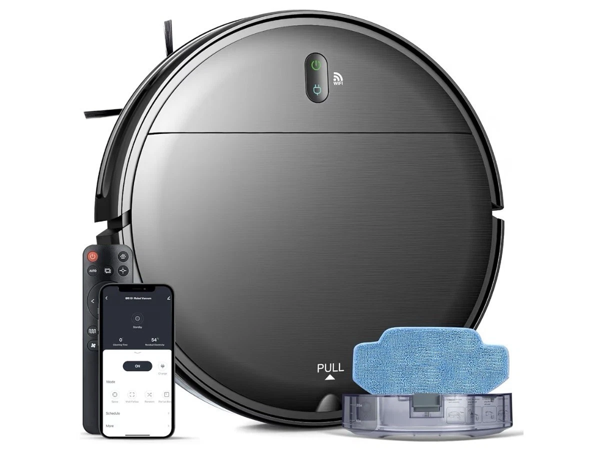Robot Vacuum and Mop Combo, 2 in 1 Mopping Robot Vacuum Cleaner with Schedule