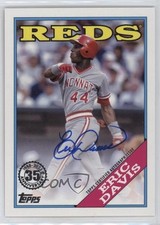 2023 Topps Series 1 1988 Topps Baseball Auto Eric Davis #88BA-ED Auto 19n6
