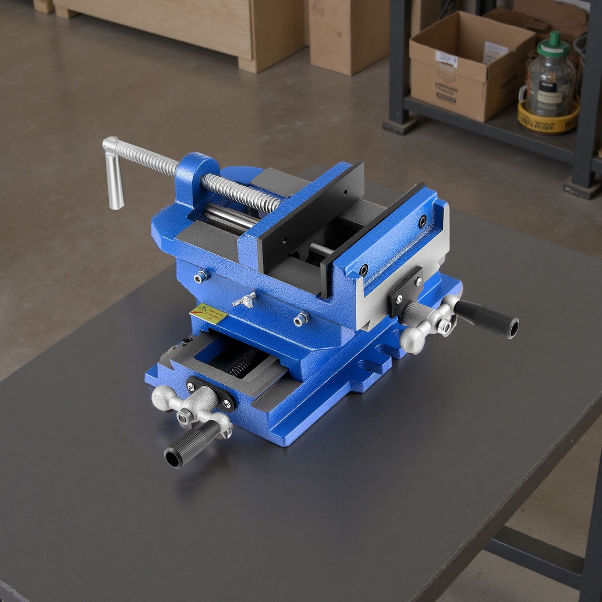 Cross Slide Drill Press Vise – Mini 2-Way Post Vice Bench Clamp For X-Y Milling, Fits 0618, 7x10, 12, 14 Inch Lathes
