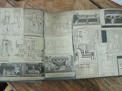 Unikat 1919-1920 Oldtimer Technisches Archiv - Handmontiertes Sammelalbum