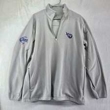 Tennessee Titans Antigua Pullover 1/4 Zip Mens Medium NFL Football Warm Jacket
