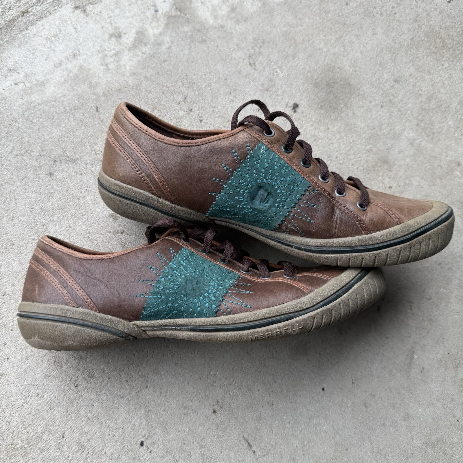 MERRELL scarpe stringate donna stella marrone scuro passeggio casual outdoor Oxford 8 5