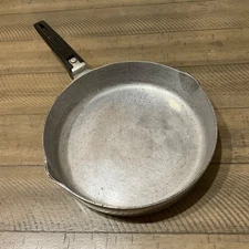 Vintage GHC Magnalite USA 4508 9 3/4” Skillet Frying Pan - NO Lid Solid Handle