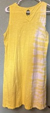 FRESH PRODUCE Yellow Tank Pull-Over Dress Size Medium