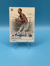 2024-25 Panini Court Kings Works in Progress Ron Holland II #28 RC Pistons