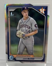 2024 Bowman Chrome Jake Bloss 1st Refractor /499 Houston Astros