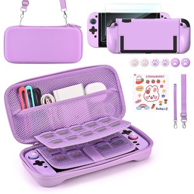 Younik Switch 2 Accessories Bundle, 15 in 1 Purple Switch 2 Accessories Kit f...