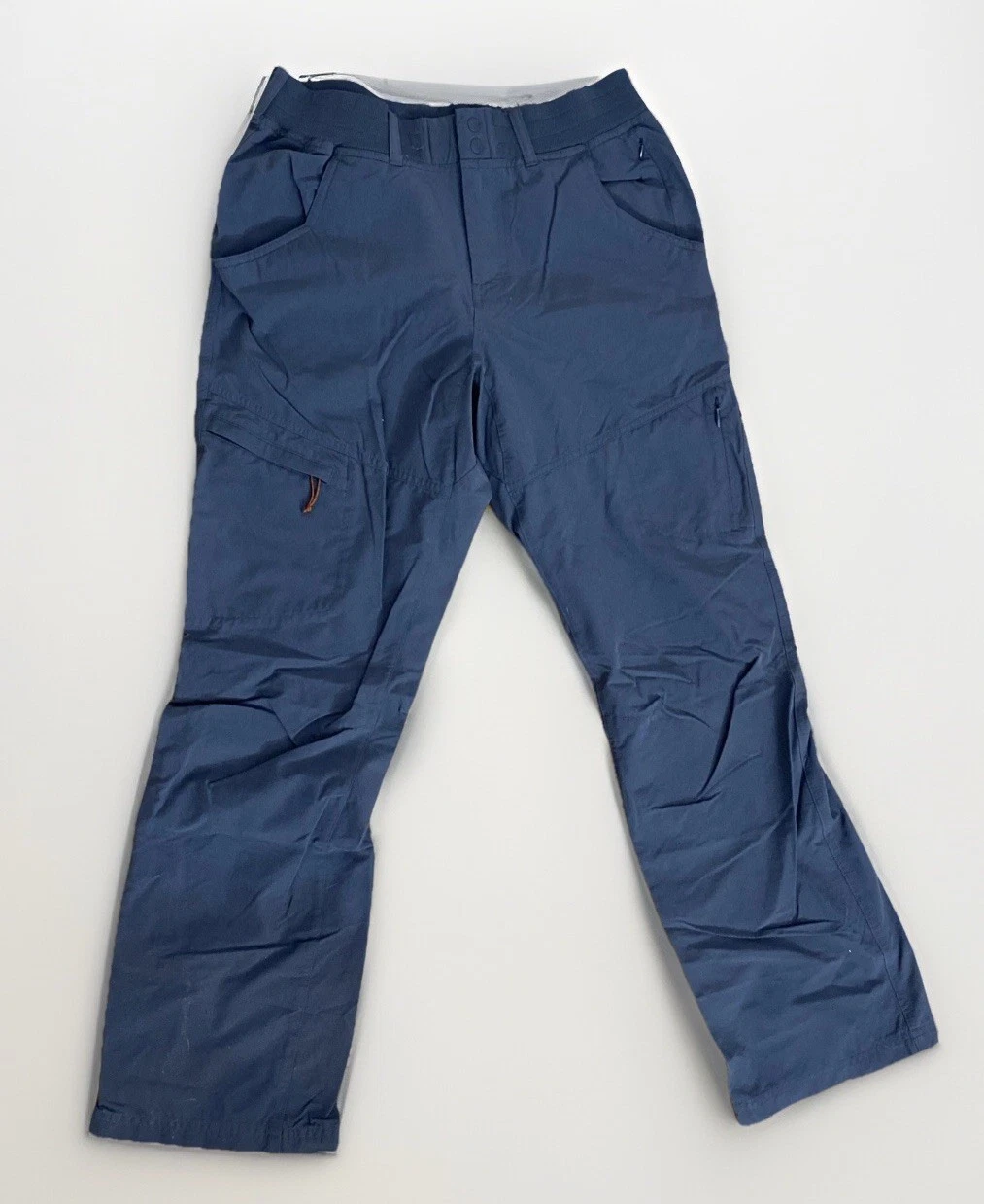Men’s Simms Hiking Fishing Pants Gray Nylon Stretch Zip Pockets 28x27 Guide