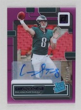 2022 Panini Clearly Donruss Rated Rookie Purple /175 Carson Strong #61 Auto 0q0m