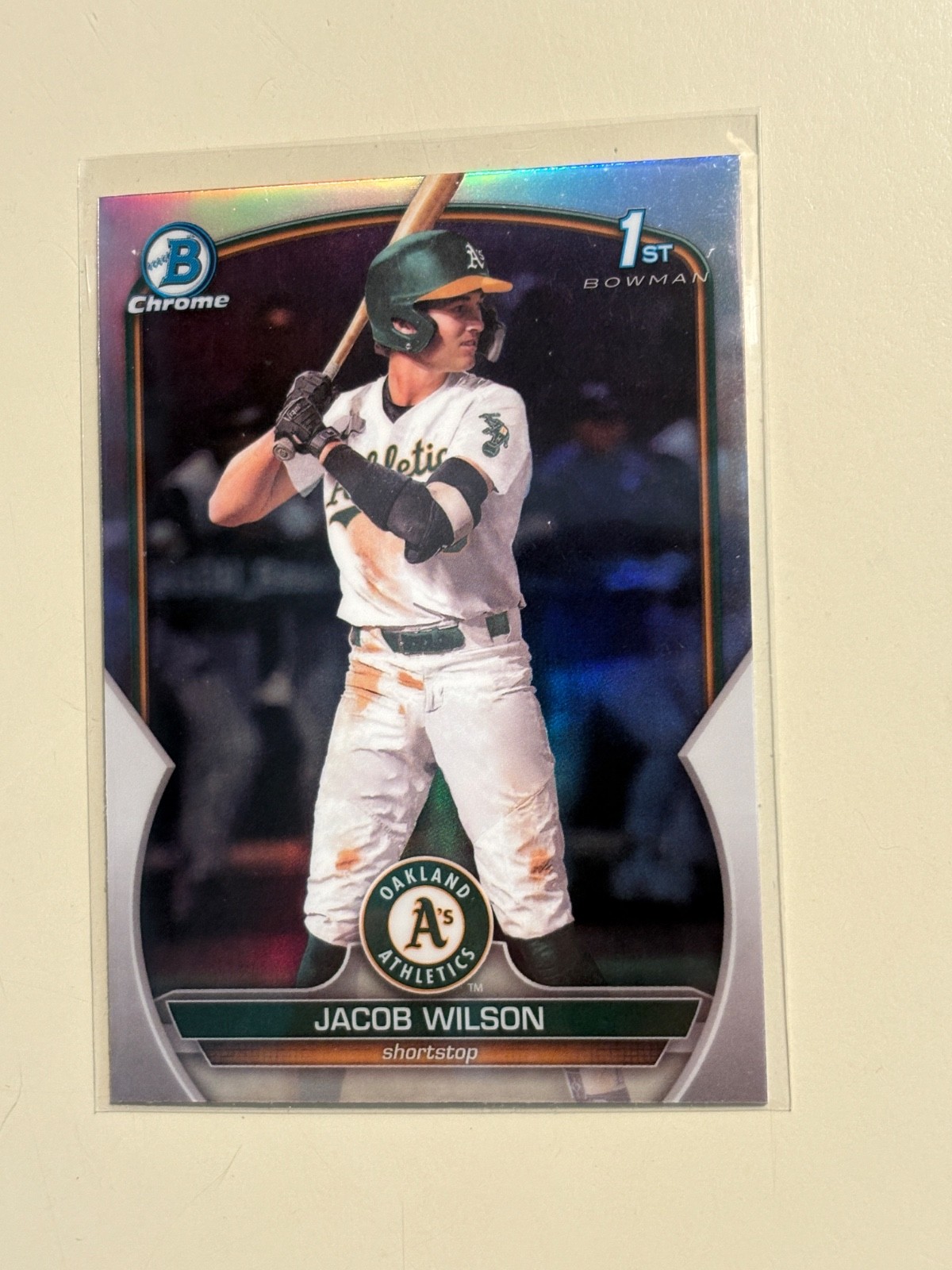 2023 Bowman Chrome Prospects JACOB WILSON 1st Bowman Chrome Refractor #BDC-121