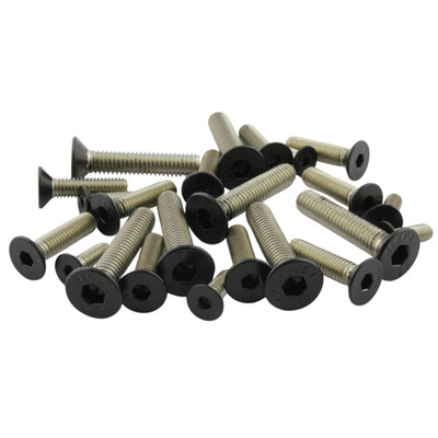 Senkkopfschraube ISK | DIN7991 | Edelstahl V2A | M4 - M8 | RAL9005 Schwarz Matt 
