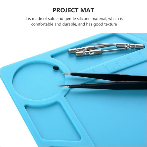 Silicone Repair Table Mat Small Parts Work Pad Heat Insulation Working - 第 2/12 張圖片