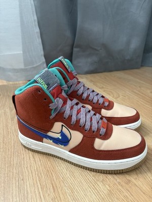 UNRELEASED SAMPLE Nike Air Force 1 High Women s US W 7.0 Cinnabar Off Noir Sail