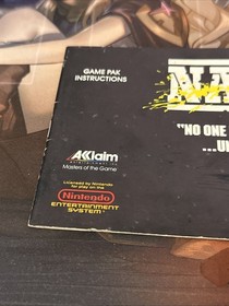 NES NARC Nintendo 1990 Video Game, Manual & Dust Jacket - Akklaim