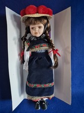 Vintage Porcelain Doll German Porzellan Puppe Doll German Made 300mm. New in Box