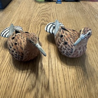 Snipe Ceramic Musical Instruments see damage one beak on one wing on other