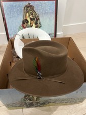New Stetson 5X Fur Felt Dune Gunclub Western Hat Acorn Size 7 1/2