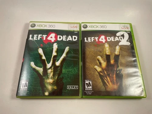Left 4 Dead 1 & 2 Bundle Xbox 360 CIB Complete With Manuals Tested Works Set
