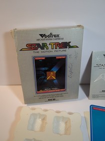 Vectrex Star Trek Game With Box Manual & Overlay COMPLETE TESTED
