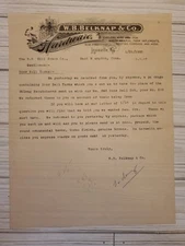 1902 W B Belknap & Co Hardware Letterhead Louisville KY RE Order Error