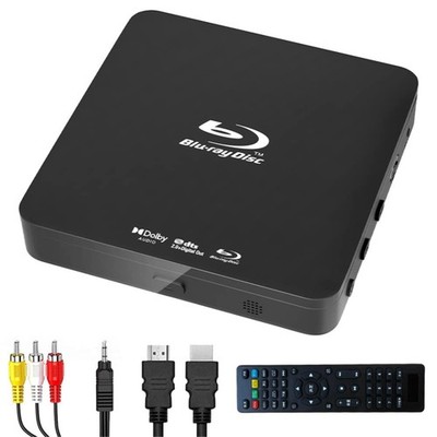 Didar Blu Ray DVD Player, Ultra Mini 1080P Blue Ray Disc Player Home Theater ...
