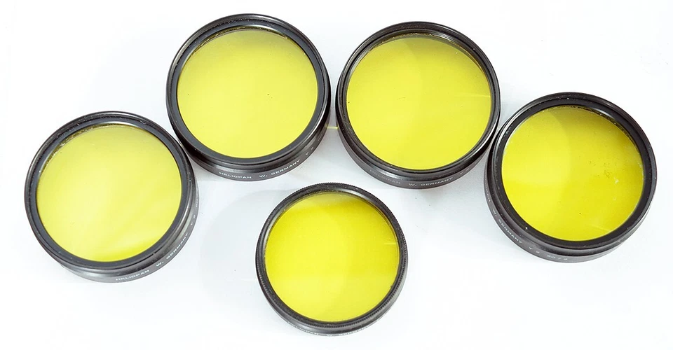 5x Heliopan Yellow Push-On Lens Filter 60mm/54mmFor Arriflex, Zeiss, Voigtlander - Image 2 of 4