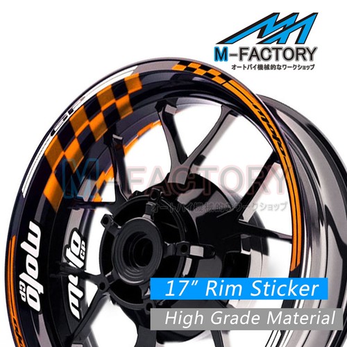 Pegatinas de llanta blancas Racing de 17 pulgadas AA01 para Yamaha YZF R6 99-20 16 17 18 19 - Imagen 3 de 16