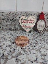 Best Friend Christmas Ornament / Best Friend Heart Shaped Ornament