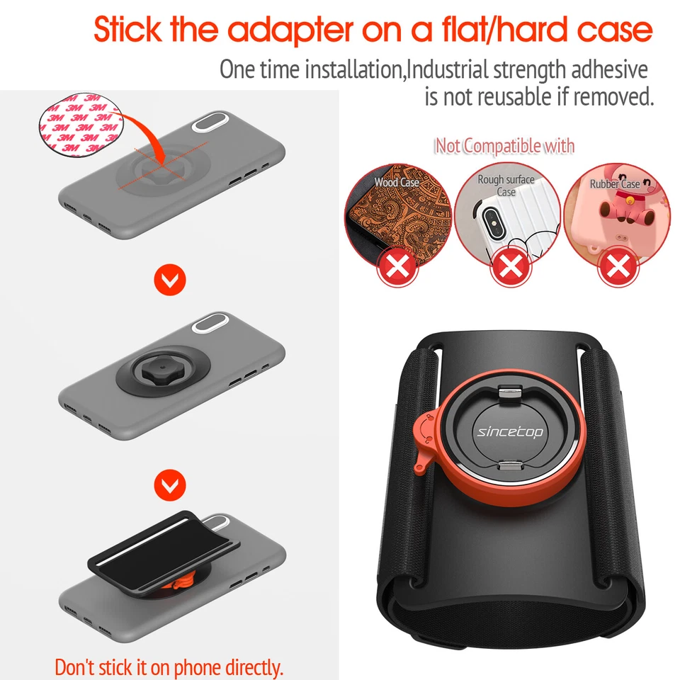 Detachable Sports Armband Phone Holder-Quick-Mount for Running,Hiking & Fitness - Image 4 of 4