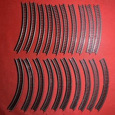 LIMA H0 TRENO - Lotto 20 BINARI CURVI Art ? vintage Anni '70