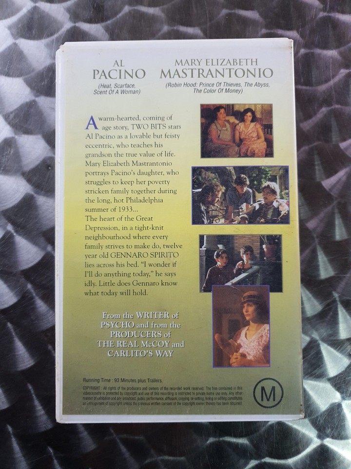 Two Bits Al Pacino VHS Movie Video Tape Big Box Ex Rental eBay